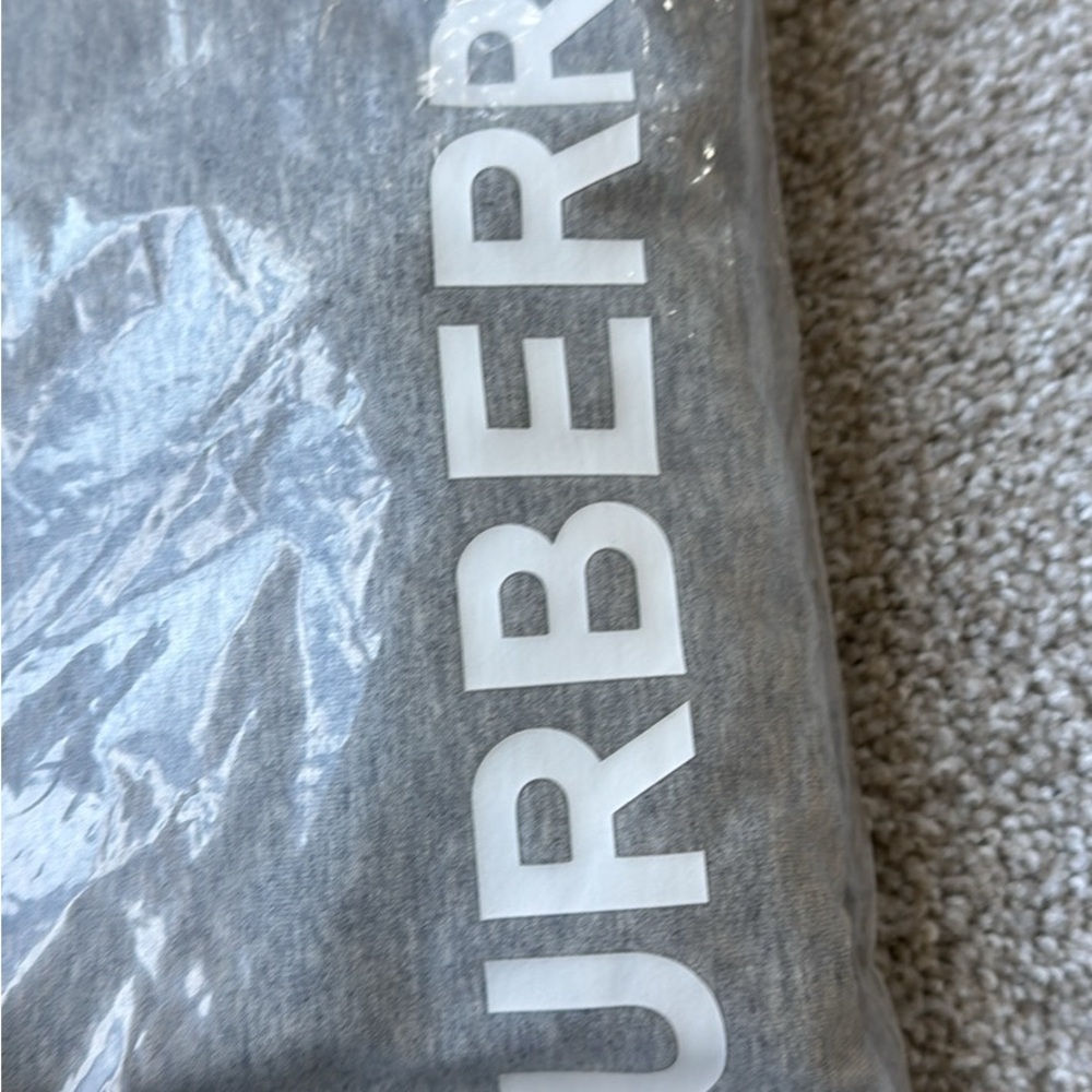Burberry Heather Gray Logo Top